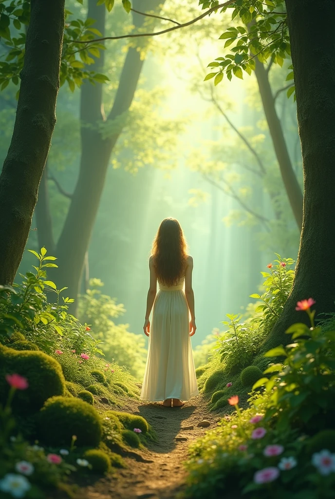 Beautiful forest with a kind soul with in