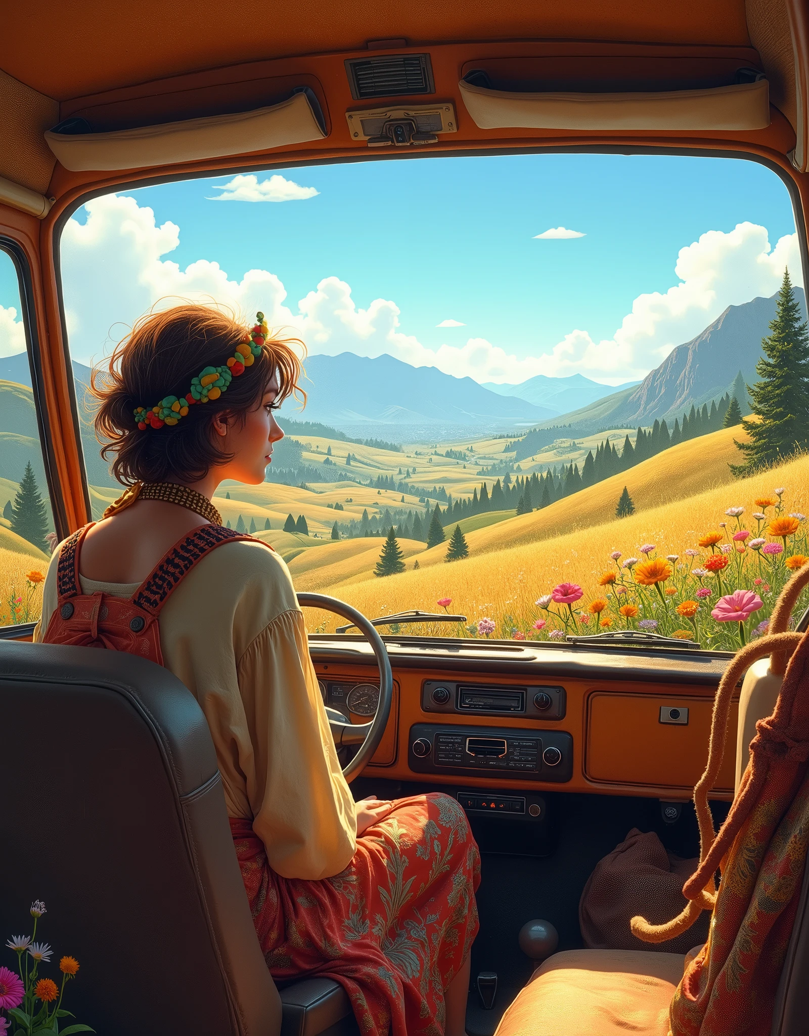 View from the van