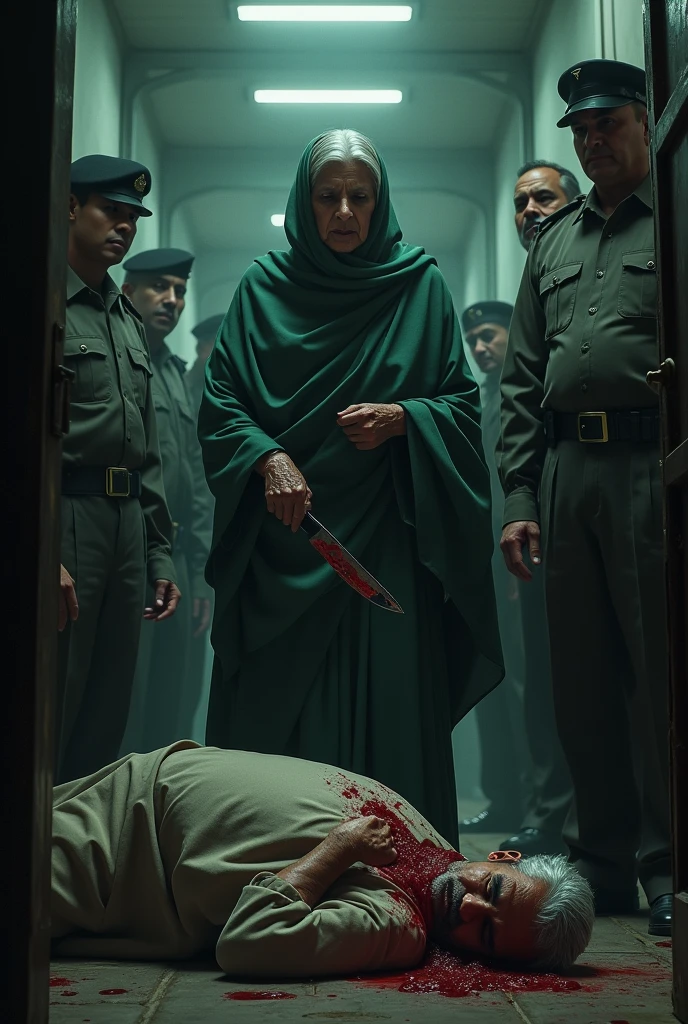 bangladesh prime minister sheikh hasina a old lady she killed a old man by knife in prison some police and minister stand by