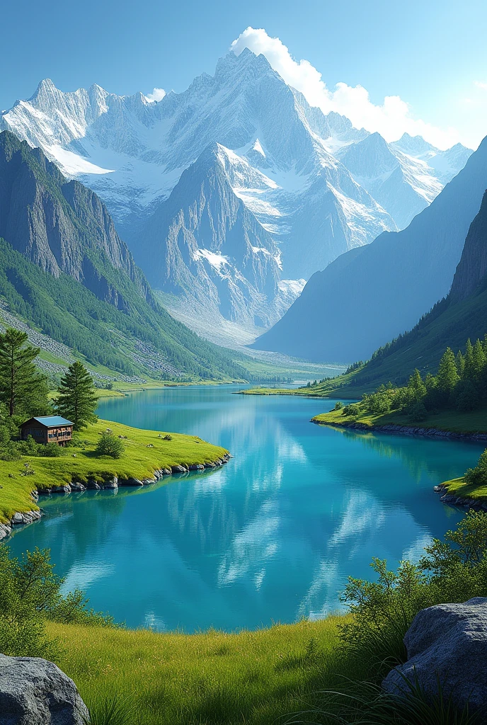 Create an image of a beautiful scene and sakardu tour written in it