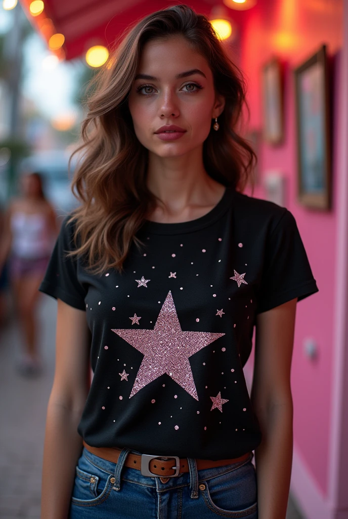 Create a shirt with a flirty star