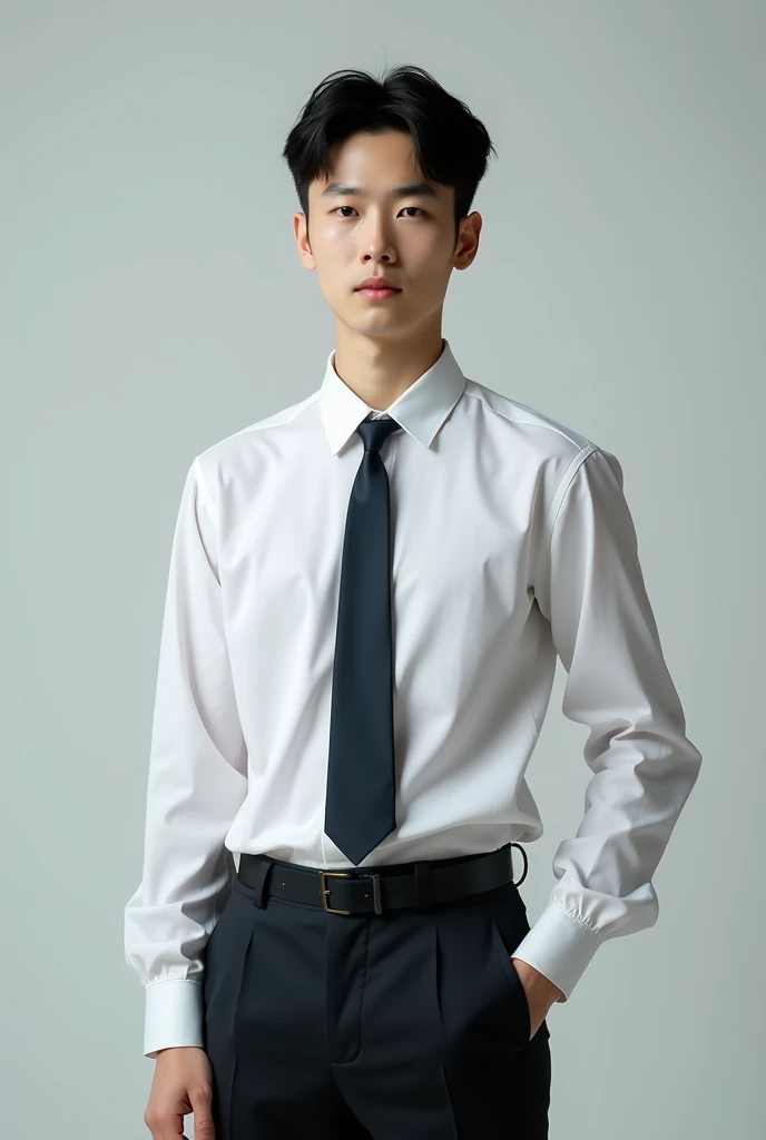A photo of Chinese actor Leo Wu dressed in a school uniform