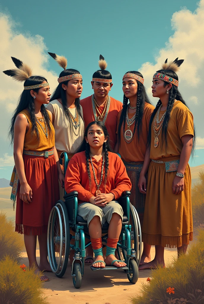 Create for me, an image of INDIGENOUS PEOPLE WITH DISABILITIES