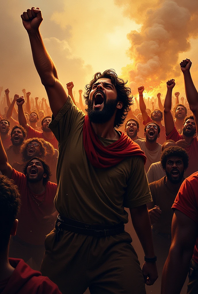 listening! It is the great voice of the multitudes!
They are your brothers, that rise! They are songs...
But of war... and they are voices of rebuttal!