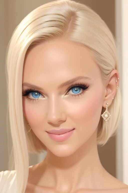 A woman of beauty in a fantastic space, Tight micro dress white and gold color, 98k, {{Masterpiece}}, Best quality, High quality:1.4), {{[[front look}}, eye_contact, a variety of poses)]], very pretty look face, and very pretty eyes, cute images, cute images, {{full bodyesbian}}, {{{{{{{{Long legs}}}}}}}}, {{{{slim sexy body}}}}, {{{{{{Tall woman}}}}}}, {{177 cm tall}}, Solo, Beautiful, Lovely, Adorable, Pale skin, {{18to 2 German girl}}, look beautiful German girl and blue eyes or green eyes with platinum blonde hair color), Nordic German young girl, {{{{{{{{{{full bodyesbian}}}}}}}}}}, {{{{{{{{{{High_Heels}}}}}}}}}},