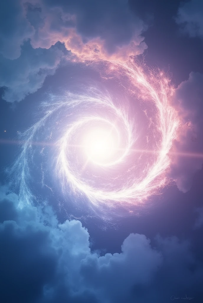 Spiral of Light and Energy
"Create the image for the ebook cover with a spiral of light and energy in the center, representing personal growth and transformation. The background should be a soft gradient of colors like blue and lilac., with the spiral radiating light and dynamism. The spiral should be engaging and intriguing, symbolizing the journey of reinvention and discovery of essence.