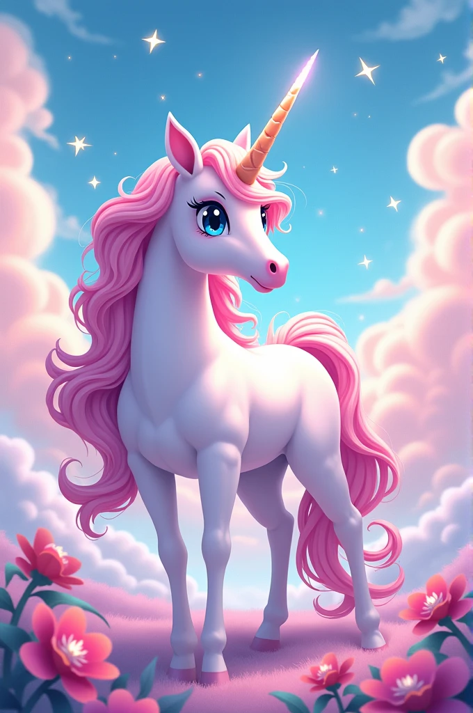 Une licorne anime