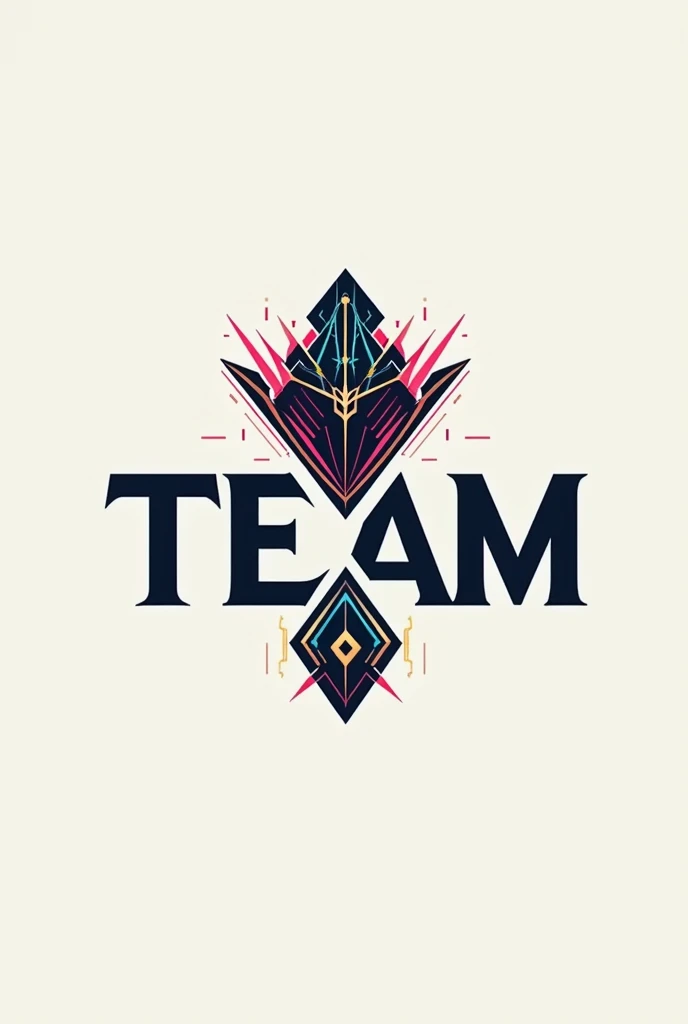 Logo for tik Tok highlighting the word Team Diamond represented by a God