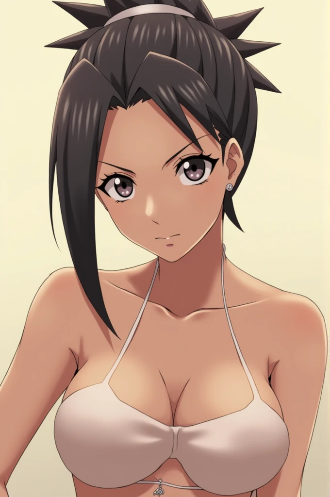 Has a hinata from naruto anime without clothes