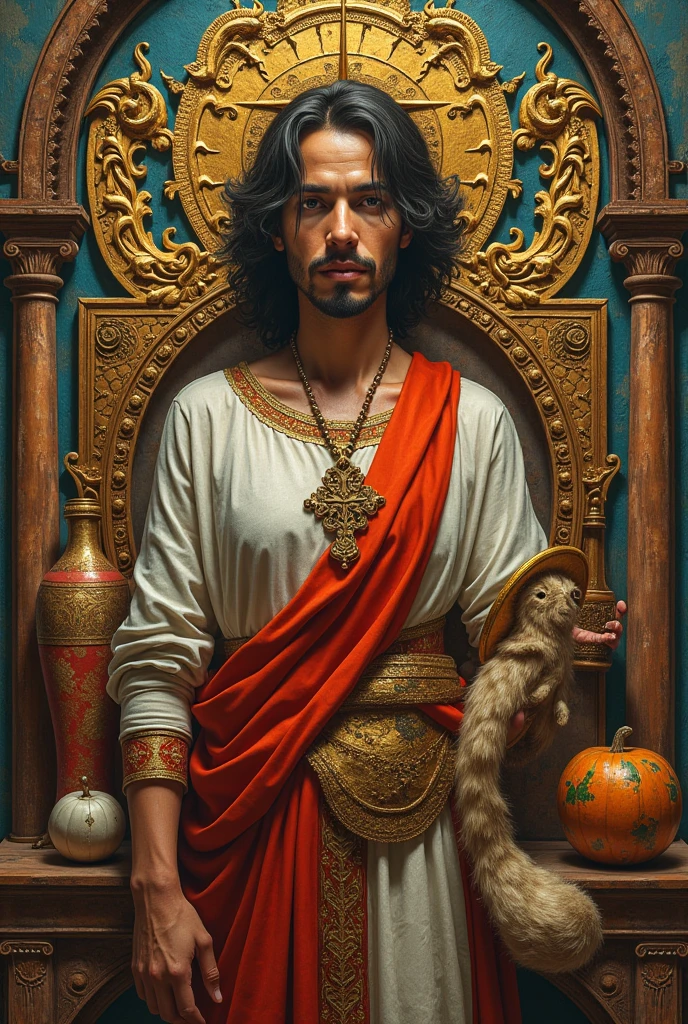 Create a digital collage with the work of a Brazilian Baroque artist of your choice =, using elements that characterize the work and the movement of the Baroque in Brazil.