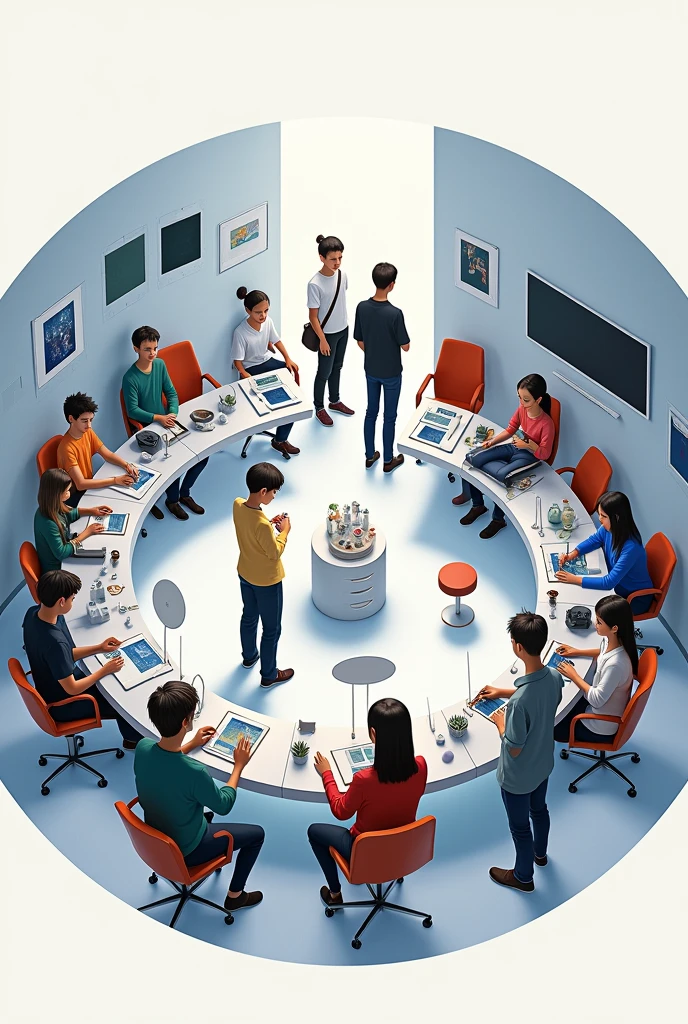 circular image Anecdotal Record Office Automation and Artistic Education where students are observed
