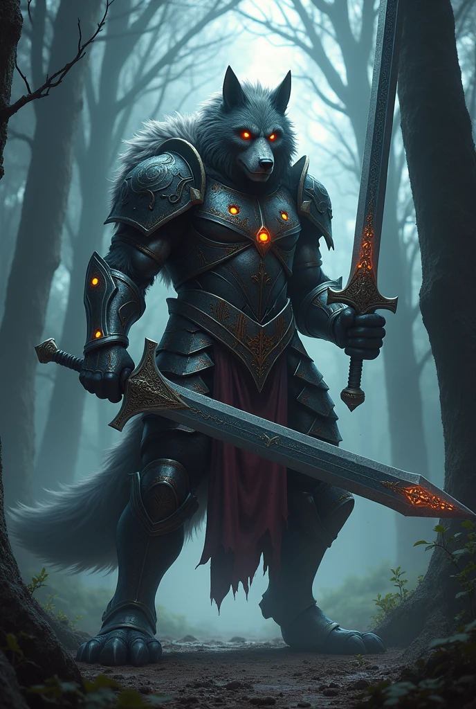 A werewolf knight


