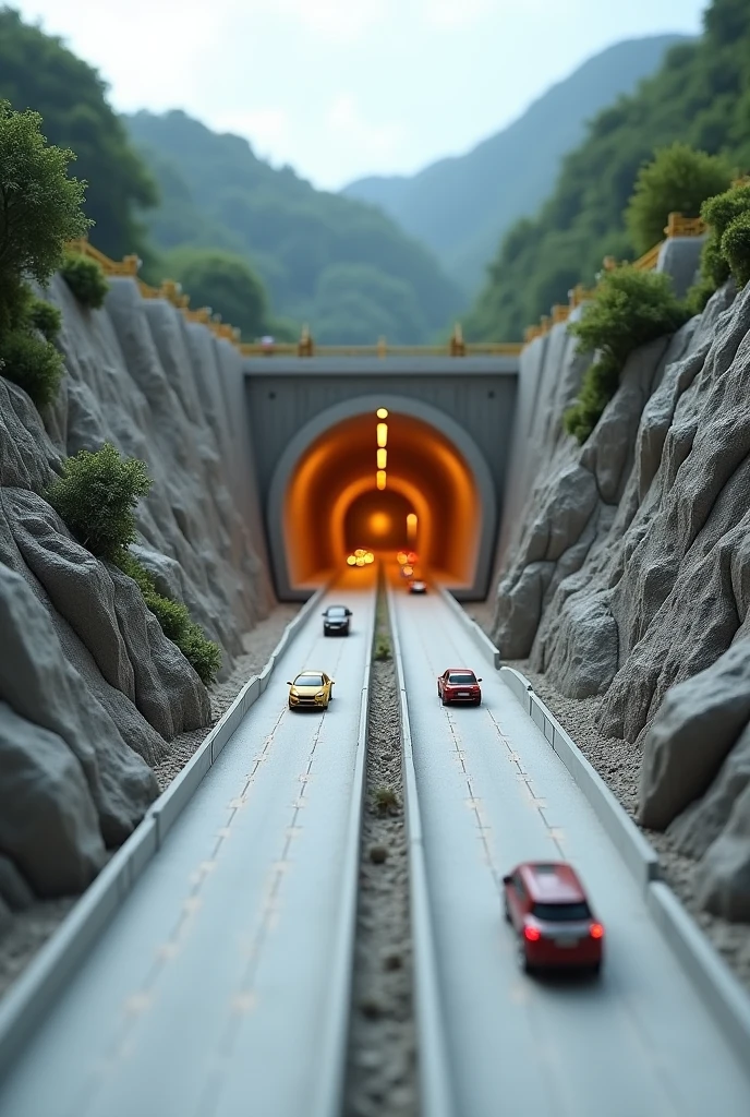 Model of the Zurquí tunnel