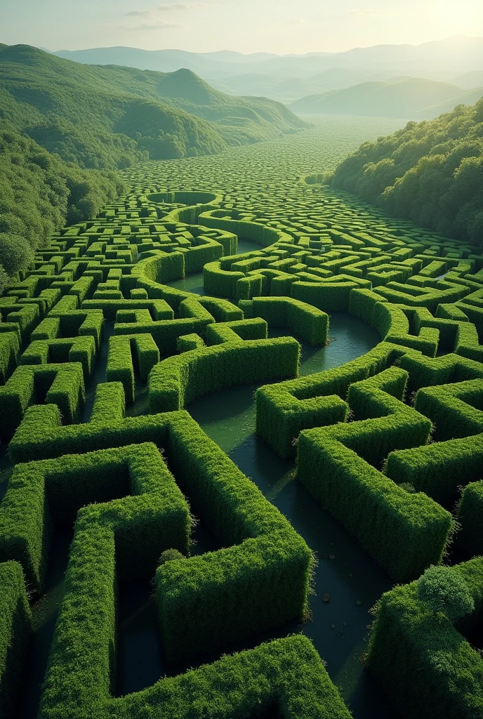 maze seen from above