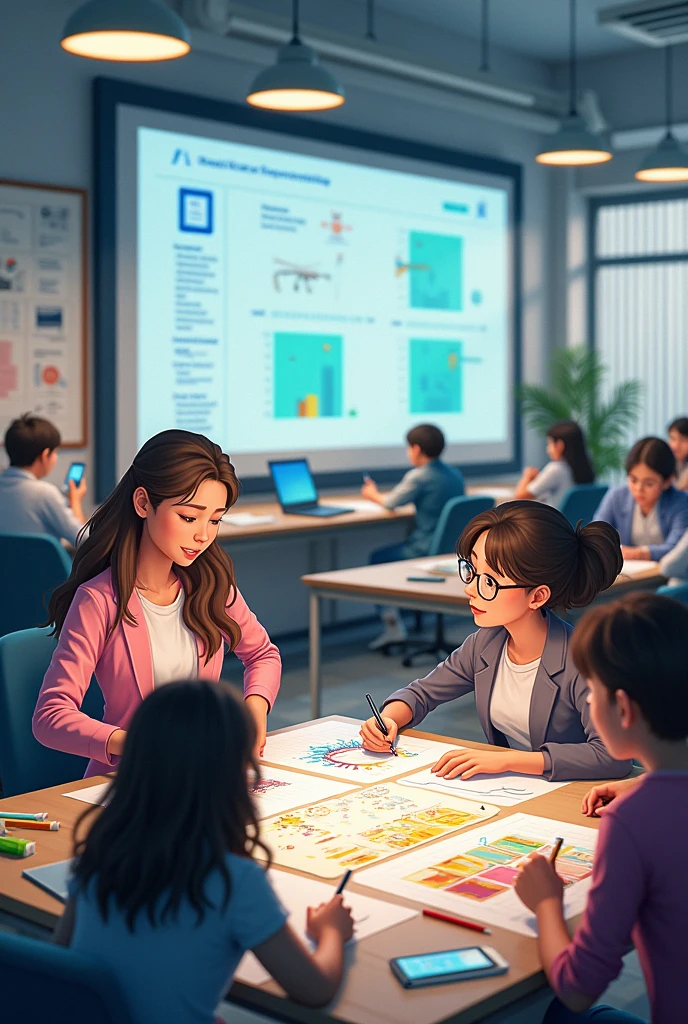 Anecdotal Record Office Automation and Artistic Education, where students are shown working with both subjects

