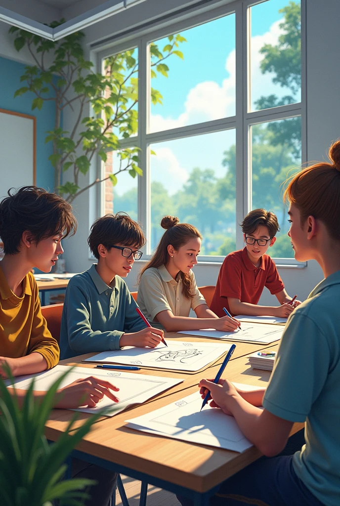 Anecdotal Record Office Automation and Artistic Education, where students are shown working with both subjects