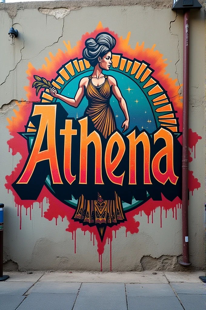 Graffiti name of Athena