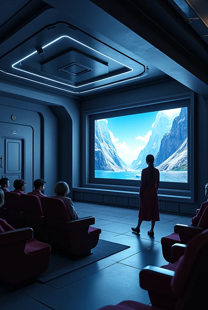 Futuristic mini theater with limited seat and private screening 