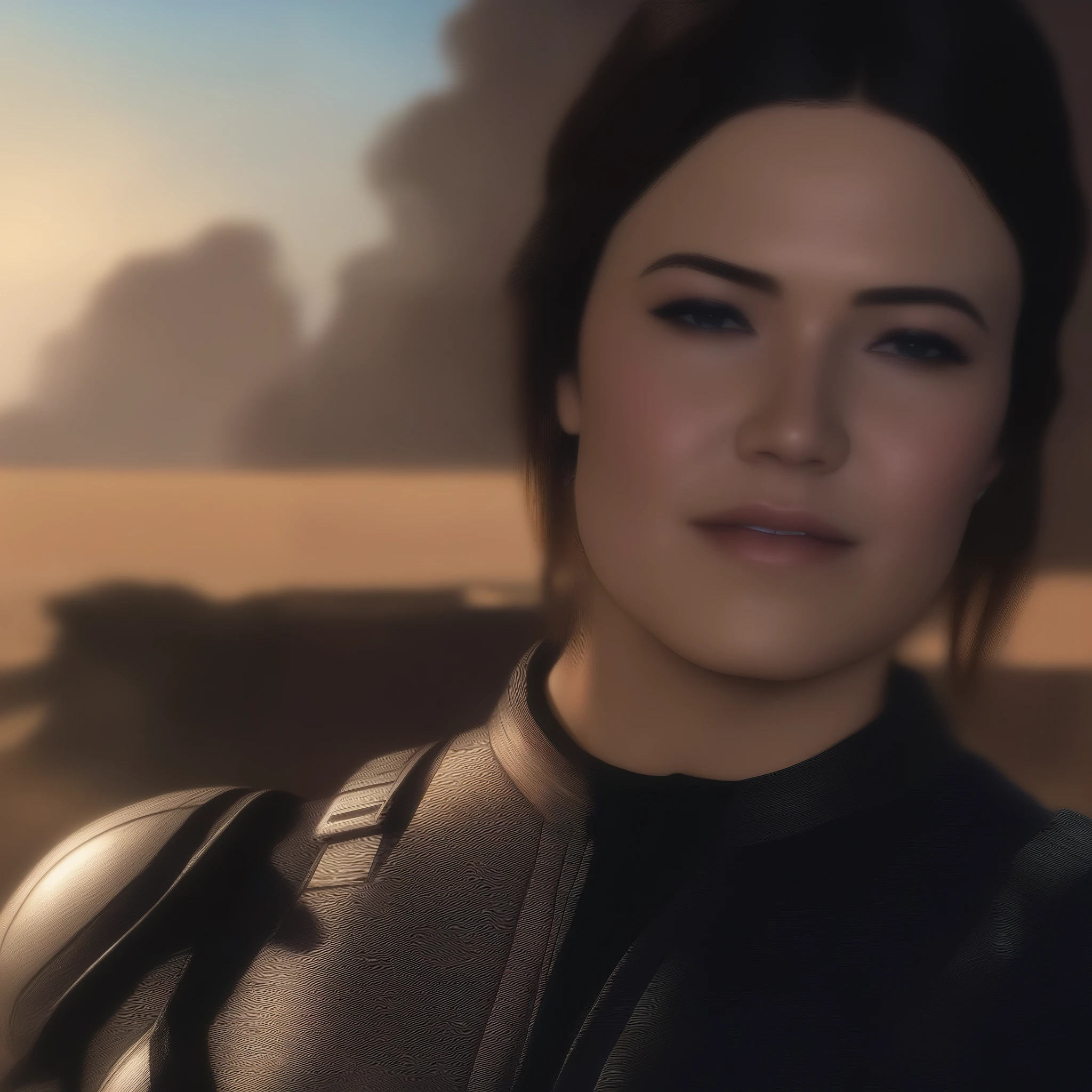(masterpiece, best quality:1.2), 1girl, solo Mandy Moore as Miranda Lawson of Mass Effect