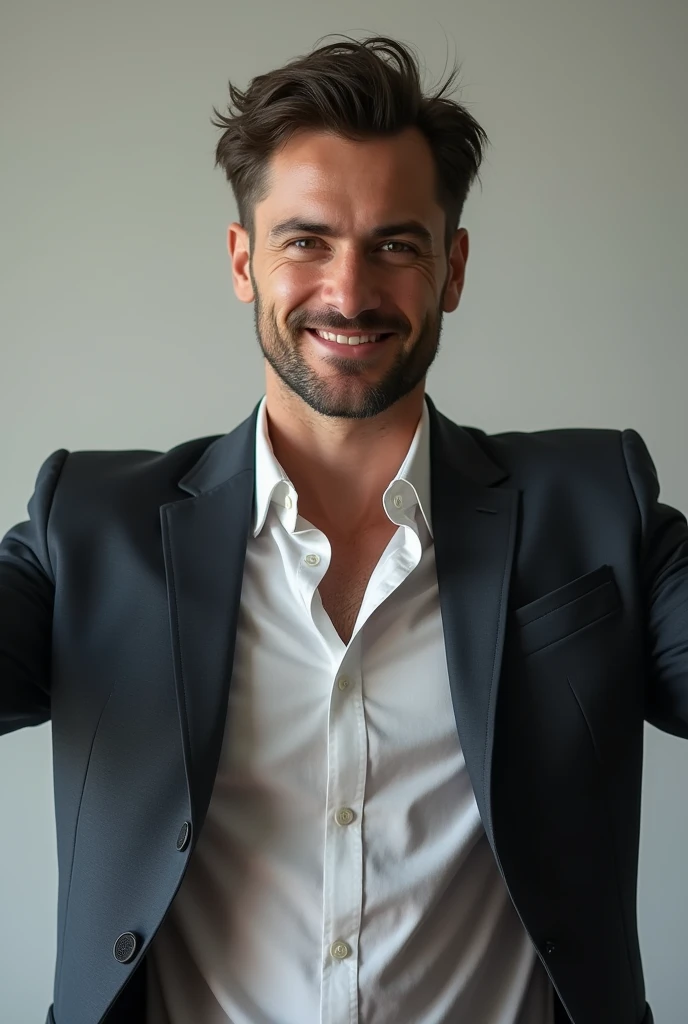 handsome man, Youngh, manly face, Success Pose