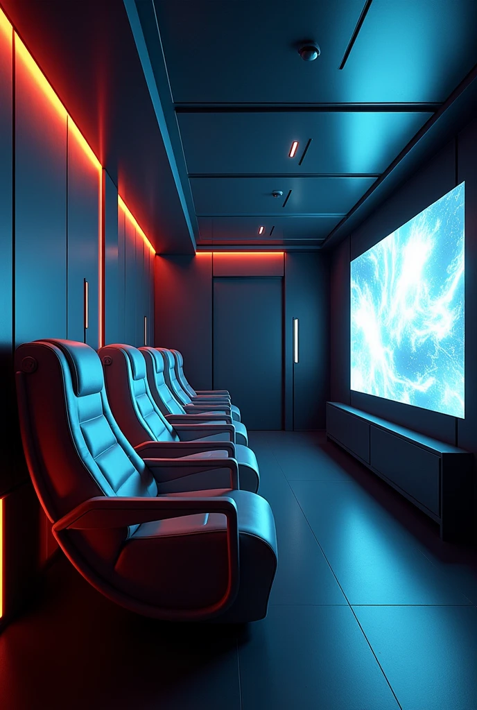 Futuristic mini theater with only few limited seat and private screening