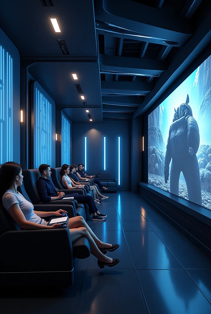 Futuristic mini theater with only few limited seat and private screening