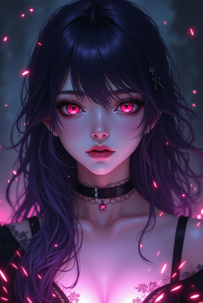 16K, HDR, absurdres, best quality masterpiece, 1girl, solo, perfect anatomy, flawless, sexy succubus summoned in my bedroom, anagrams, dark ambience, seductive, sensual, glowing eyes, demon tattoos, sexy pose, night, neon lights, night time, mystical smoke, hot, red theme