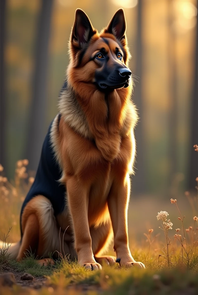 All brown German Shepherd