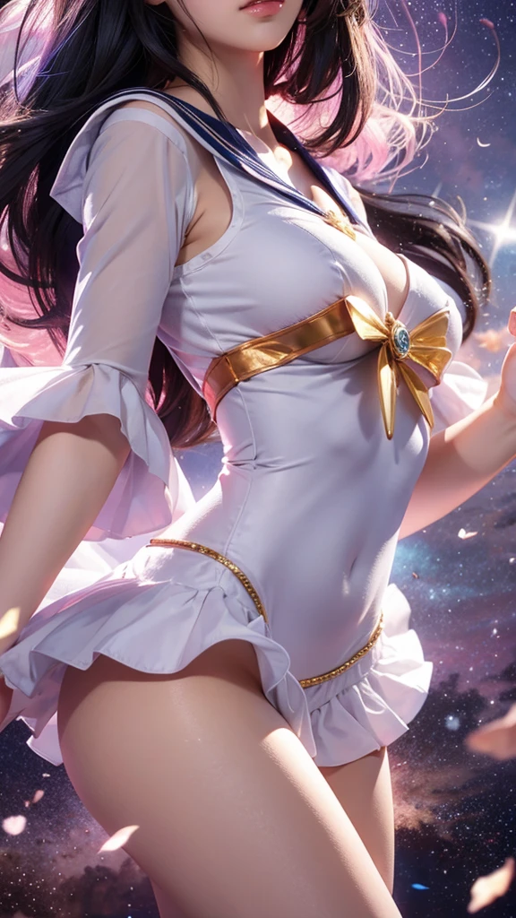 Sailor Moon Cosmos, large breasts, sailor dress