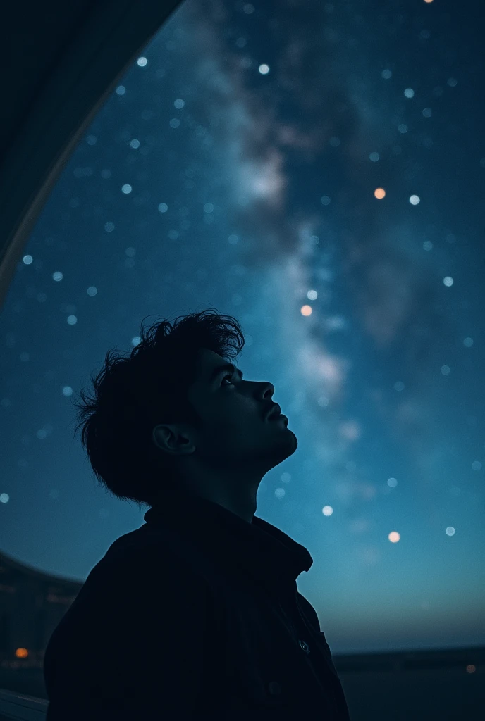 9:16 a person watching space 