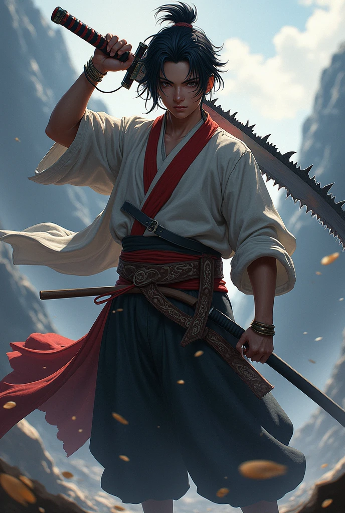 tanjiro with saw blades