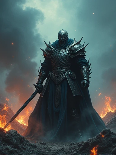 Hear the cry of war louder than before
With his sword in hand to control the land
Crushing metal strikes on this frightening night
Fall onto your knees for the phantom lord