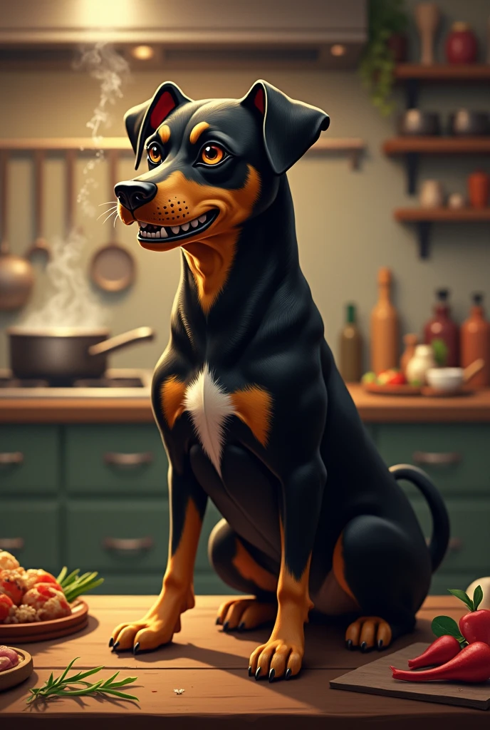 A dog which sanji of one piece