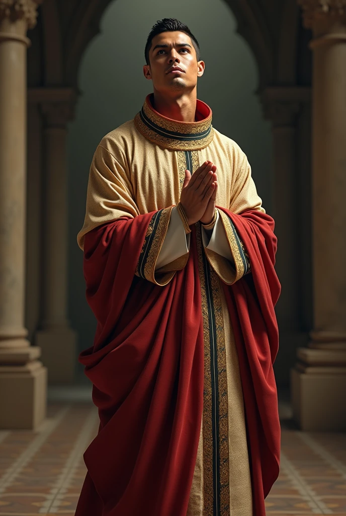 Cristiano Ronaldo Catholic with tunic