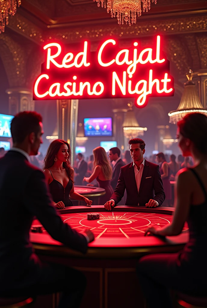 image with casino photo that says RED CAJAL CASINO NIGHT
