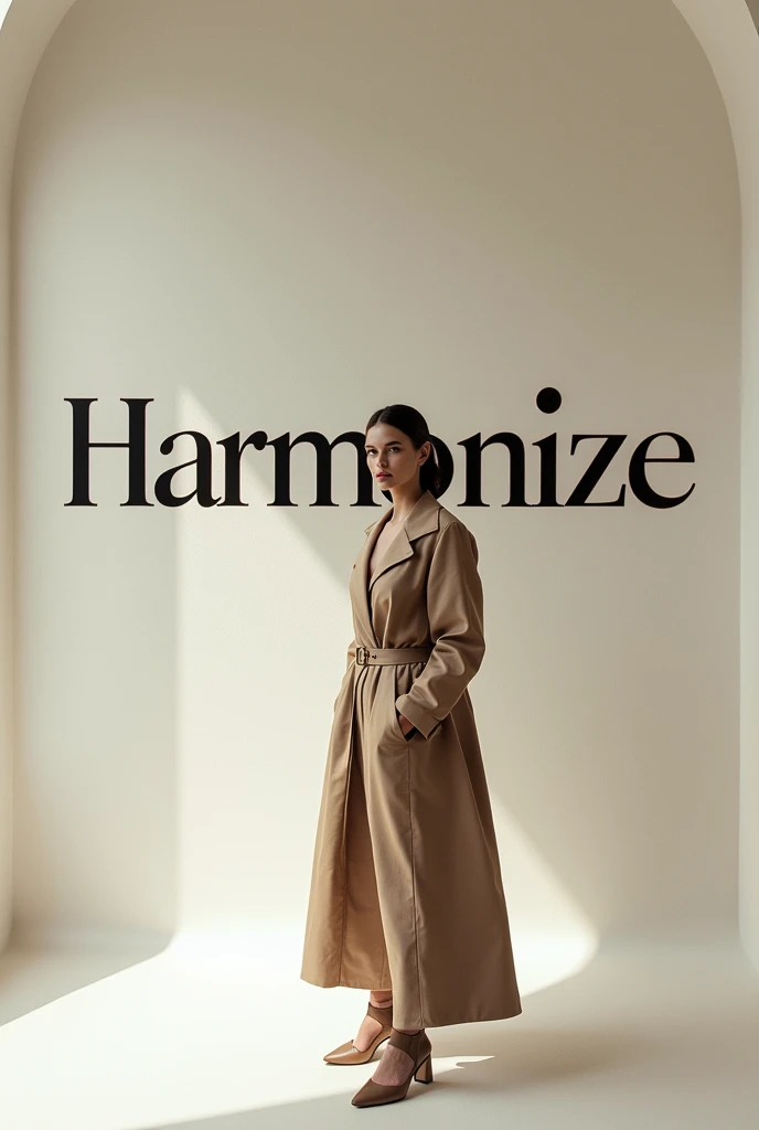 Create a magazine called harmonize and a model in front Written " Harmonize" behind the model Create more images as is Other