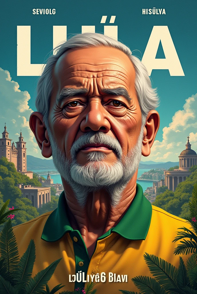 I want you to create the best cover in the world for an e-book about Lula and the PT