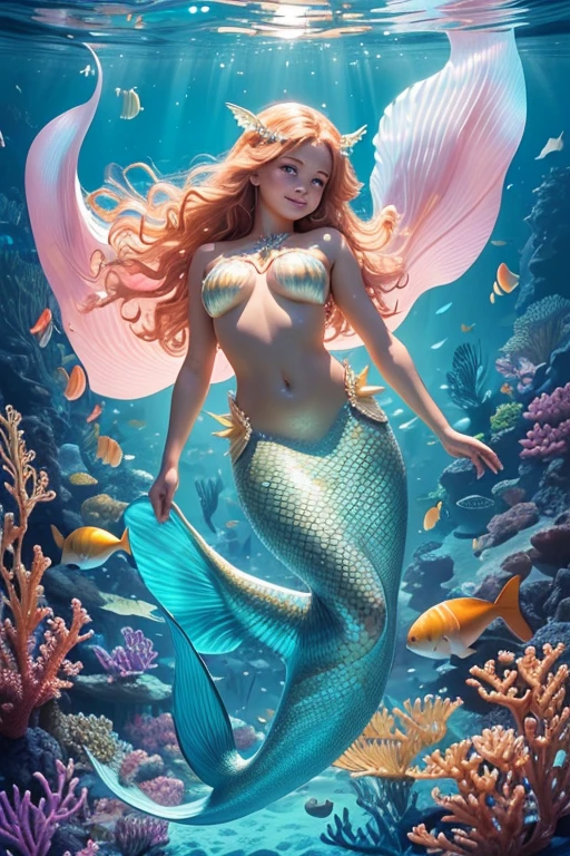 A sexy young 13-yr old Australian  charming girl Full body detailed anatomy, perfect face details,((brown skin tone texture)) ( tomboyish hair cut styles), (( wearing illuminating a merfolk head band))(( wearing transparent  illuminating merfolk costume sexy full body detailed anatomy )), wearing illuminating  transparent two piece merfolk details on skin, wearing scally shark like skin texture body, lifting up plump pussy , wavy short illuminating gold &  ruby gemstone hairstyles from the flow water, ((having merfolk fins instead of feet))( merfolk fins ears))(merfolk skin arms, torso, bottom, face, neck, shoulder & legs))((showing face near camera)) (accurate details of hands & fingers)) Exposed hard big errect nipples, open legs squat position, exposed pussy line, exposed panties, exposed pussyline, smiling with teeth exposed. Sparkling gray eyes, charms, face details & fucos skin tone texture, swimming under the  atmosphere ocean wave creating air bubles with captivating different lighting effects around the background, showing corals, urchins, fish, turtle, whale, bubbles of air for accurate background masterpiece ((with illuminating transparent crystal gemstone merfolk like scales skin textured all over her body)) ((with gills))((holding illuminating a treasure trident)) full details of accessories and props))swimming with ocean current waves under the sea,( many different perspective view character profile, front view, side view, rear view, of same face & clothing girls posing deferent angle))(( perfect details of mermaid body and tail fin anantomy))

