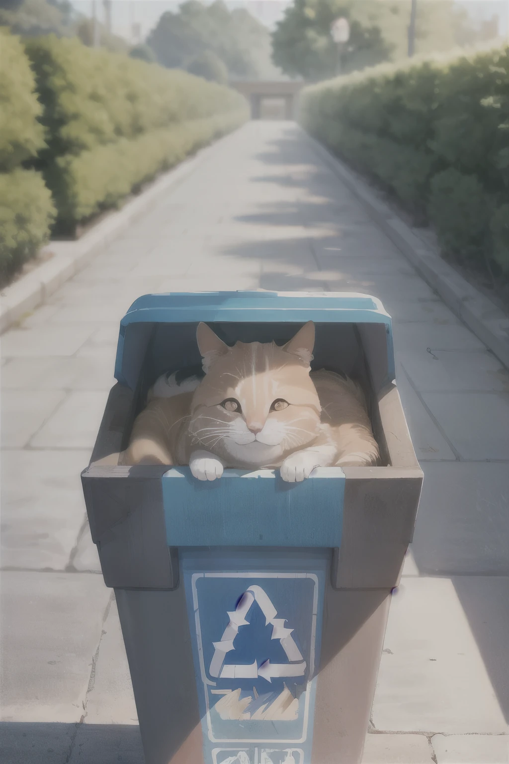 masterpiece, best quality,   trash can,in contain,yaemikofox