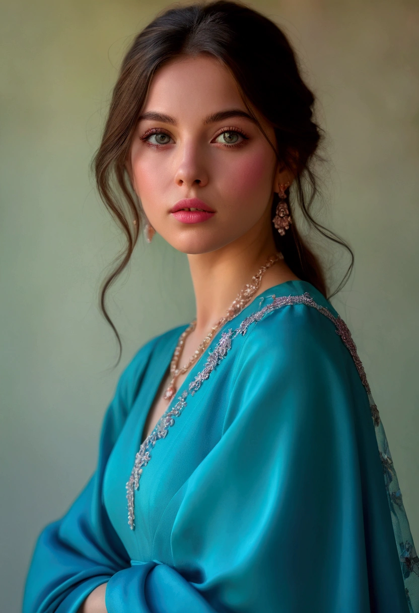 a seething girl in a park, Sutton in, pink garden background, beautiful detailed eyes, beautiful detailed lips, extremely detailed face, long eyelashes, elegant dress, serene expression, photorealistic, 8k, high quality, digital painting, vibrant colors, warm lighting, dreamy atmosphere, cinematic composition,real,photography,film