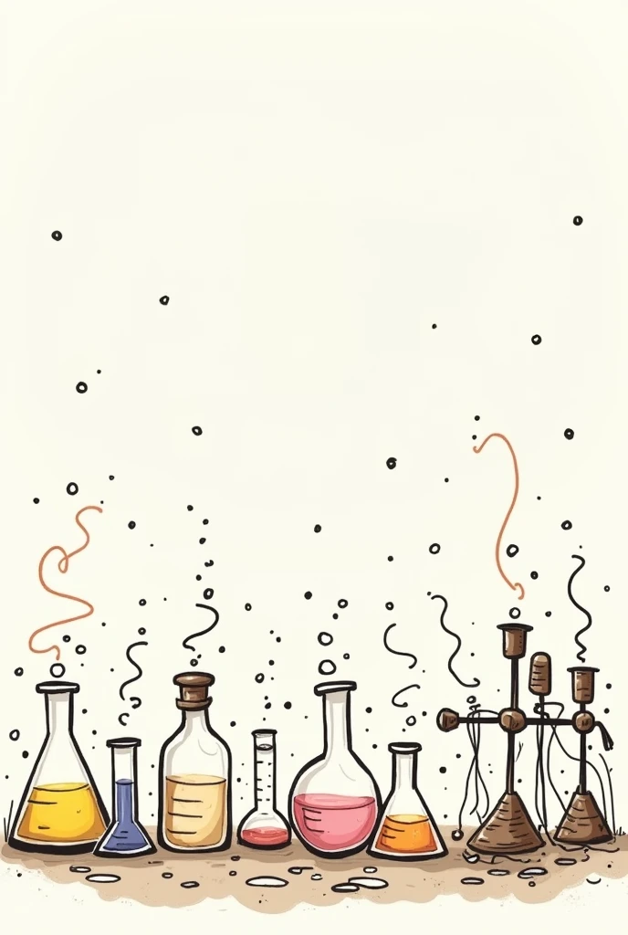 Chemistry items that look hand drawn