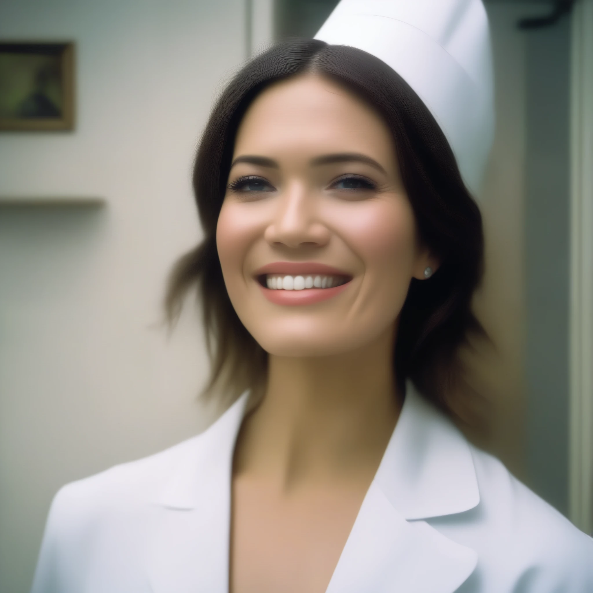 (masterpiece, best quality:1.2), 1girl, solo Mandy Moore as a sexy nurse