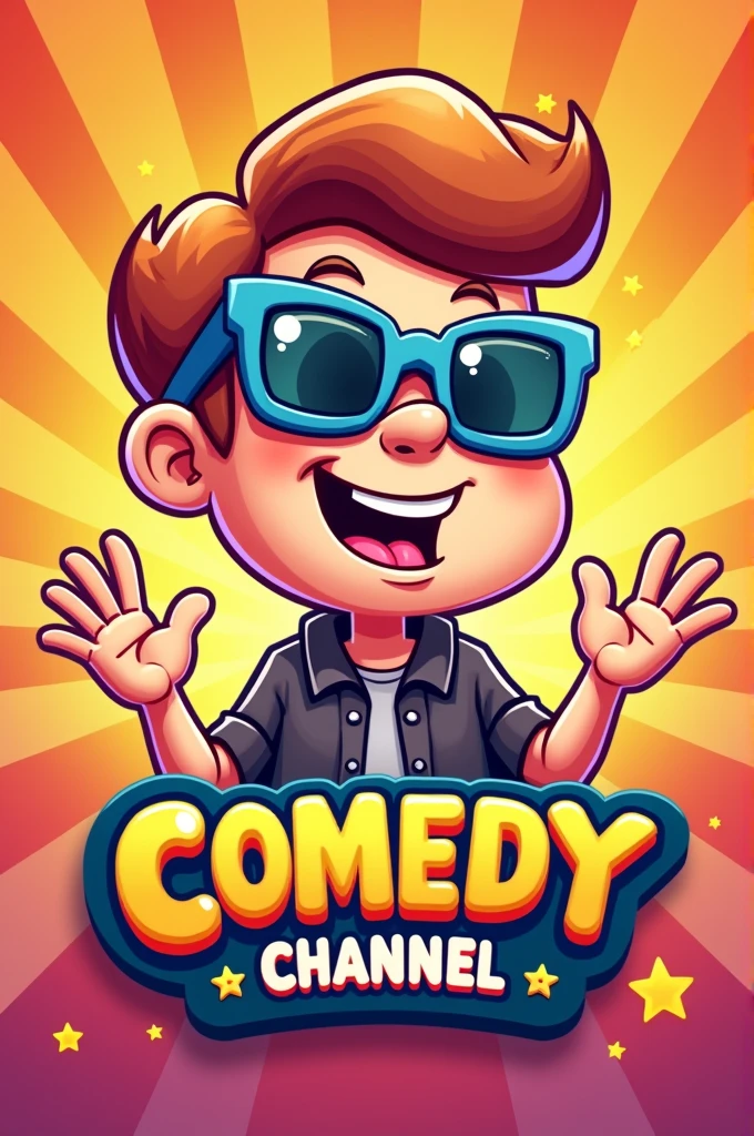 Create a logo for a comedy channel 