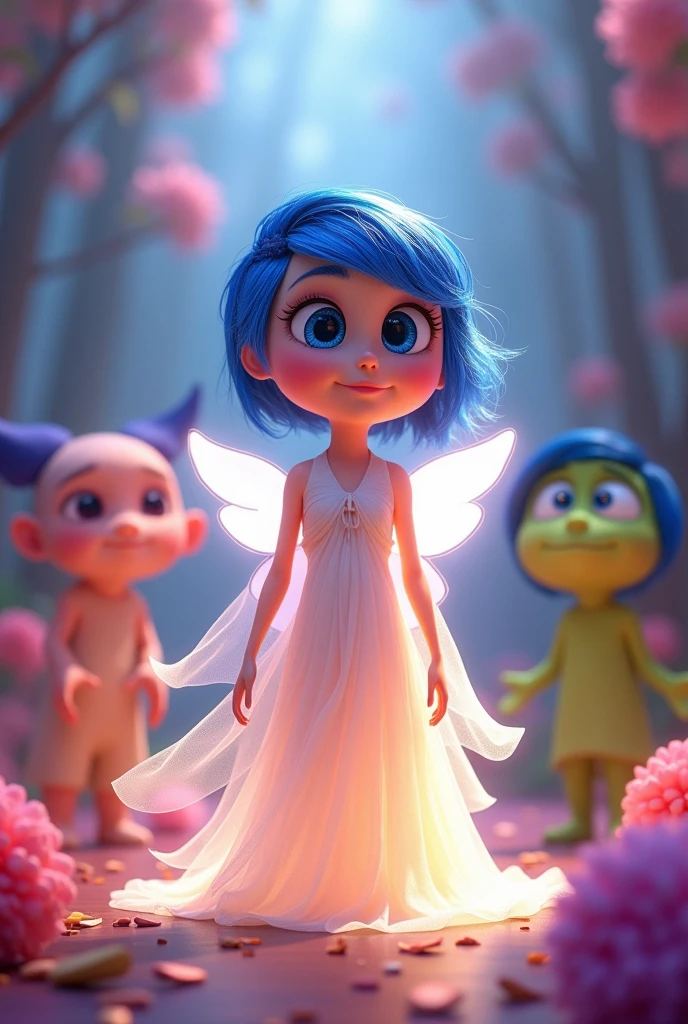 Inside out cartoon's new emotion is Faith. Her color is gentle white and she is believes her self(Disney, Pixar) Cartoon InsideOut, animation