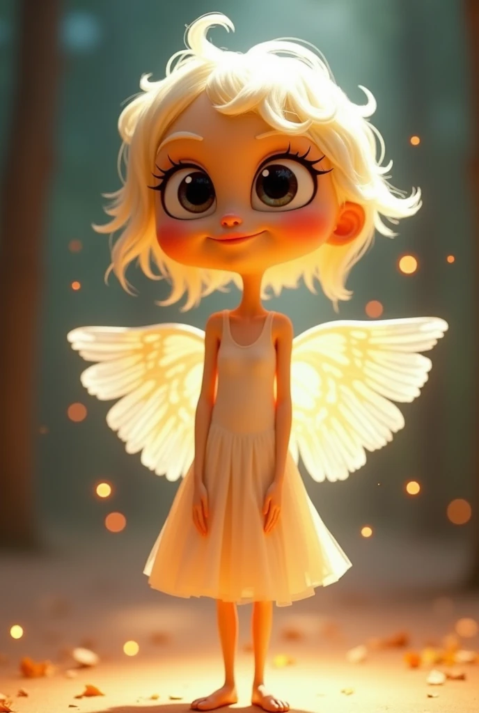Disney's cartoon "Inside out" cartoon's new emotion is Faith. Her color is gentle white and she is believes her self(Disney, Pixar)Her skin color is gentle yellow and she lives in mind of person