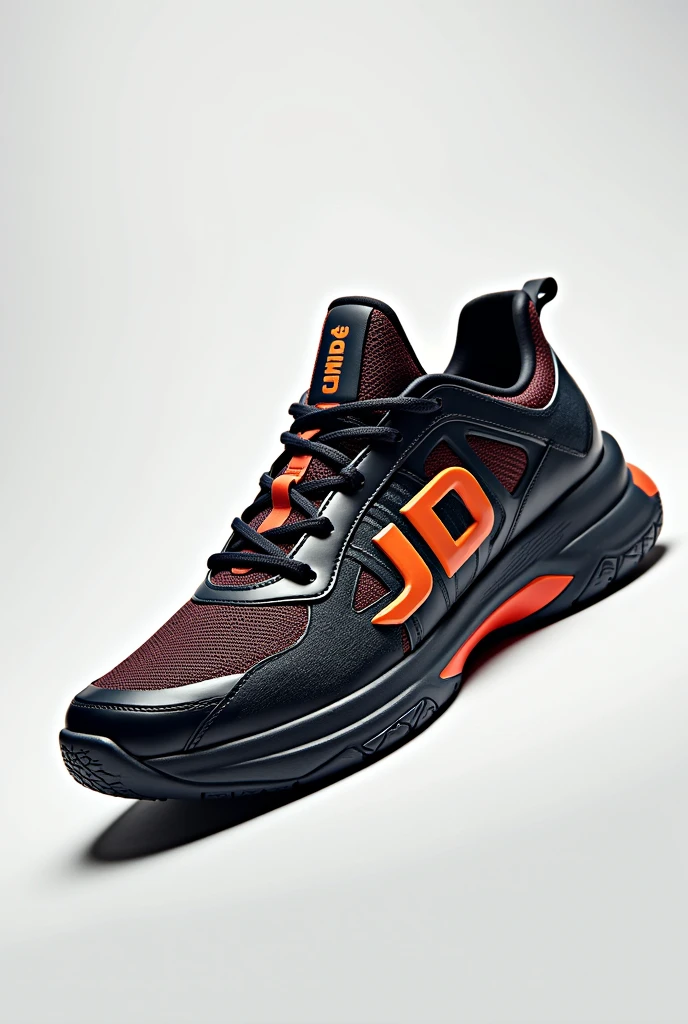 Create a sports shoe model with the JD brand
