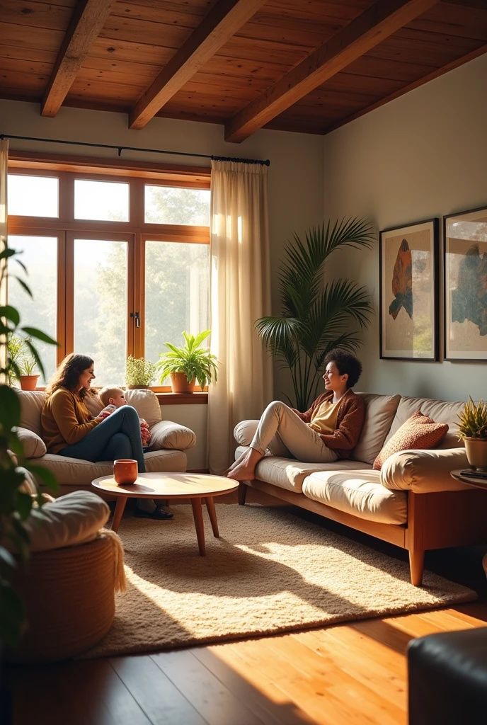 A panoramic view of a living room
