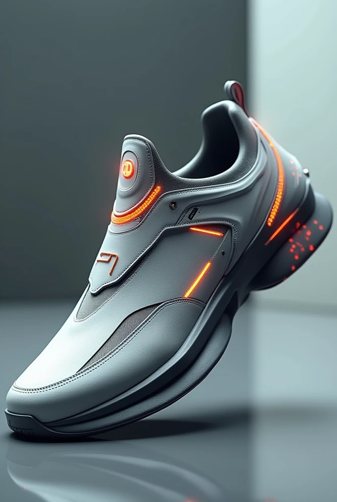 Create a futuristic sneaker model with the JD brand