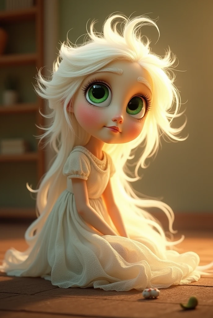 Disney's cartoon "Inside out" cartoon's new emotion is Faith. Her color is gentle white and she is believes her self(Disney, Pixar)Her skin color is gentle yellow and she lives in mind of person. She has beautiful figure, green eyes. She study everyday and work hard. She sites in brain of person 
