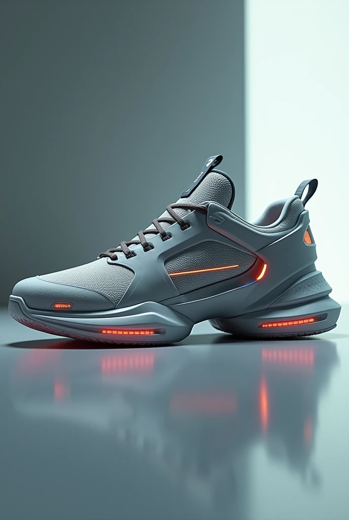 Create a futuristic sneaker model with the JD brand